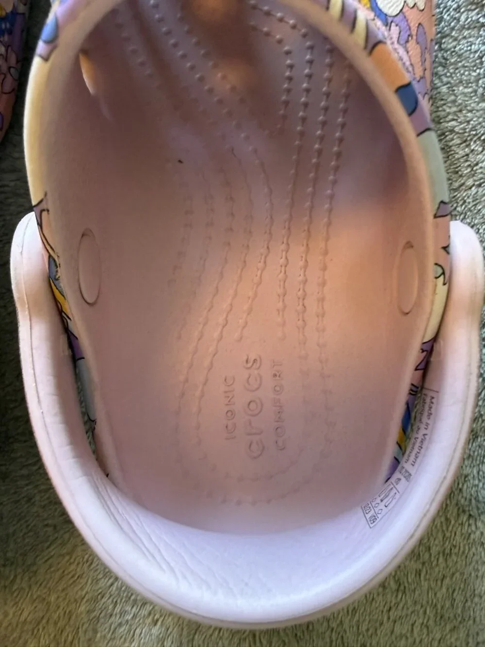 Crocs Classic Rainbow Unicorn Graphic Clog Kids C10 Pink